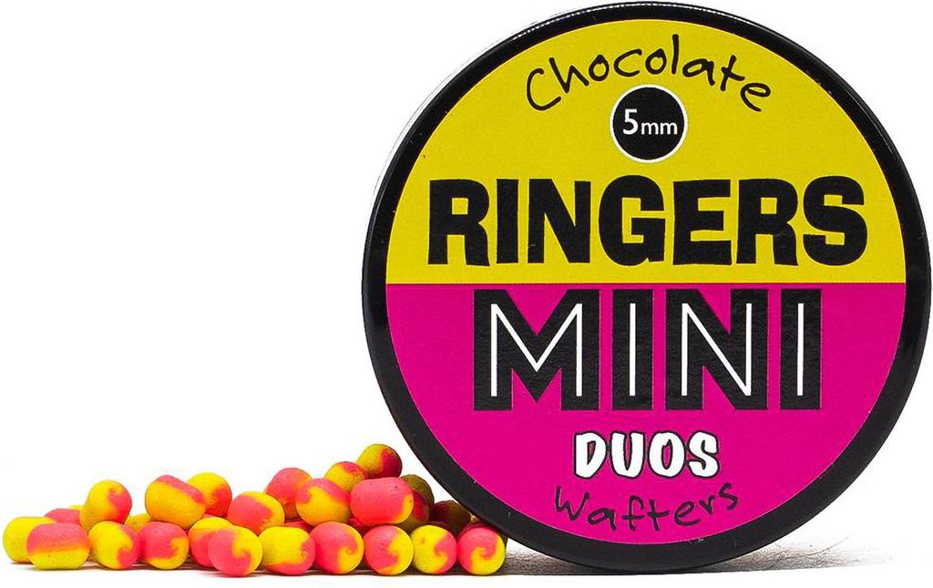 Wafters Ringers Mini Chocolate Orange 8x5mm - Duo Rosa/Gelb