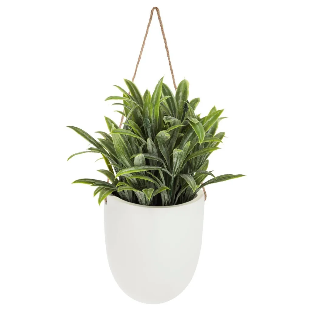 Pianta Artificiale Decorativa 38cm Vaso Bianco - Eventi e Wedding