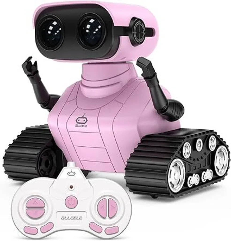 Robot Enfant Rechargeable avec Yeux LED et Télécommande Infrarouge