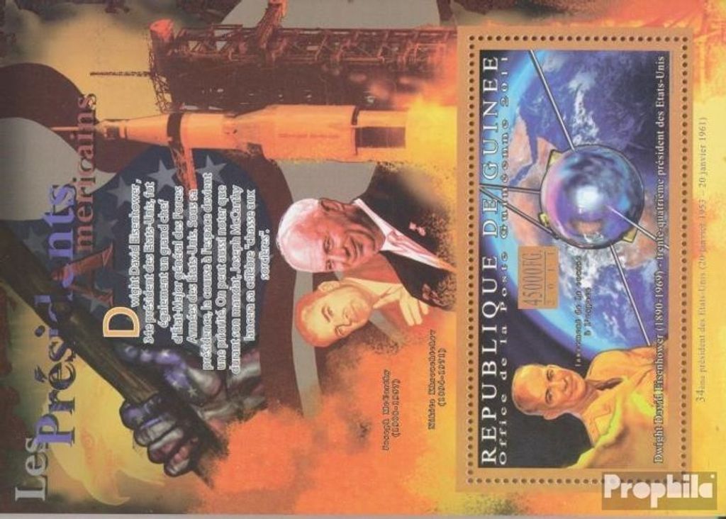 Briefmarken Guinea 2011 Mi Block 1931 (kompl. Ausgabe) postfrisch Der Präsident der USA - George H.W. Bush