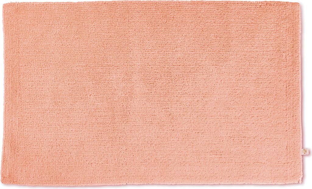 Rhomtuft Badteppich Pur eckig 60 x 100 cm Farbe peach