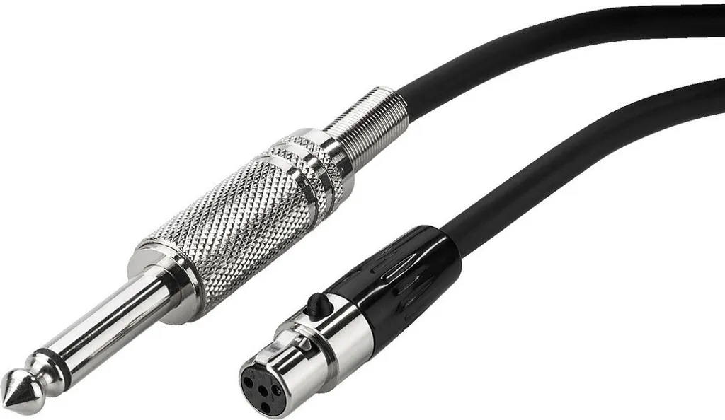 Micro Guitare sans Fil UHF JTS E-7R avec Émetteur de Poche et Câble