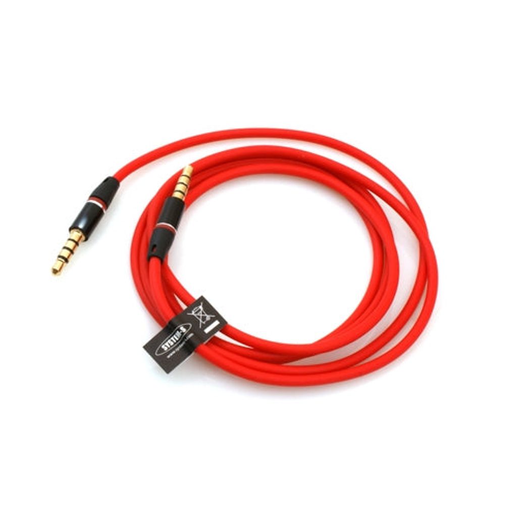 System-S 4 Poliges 3.5 mm Klinke Headset Stereo AUX Kabel Produktbild 