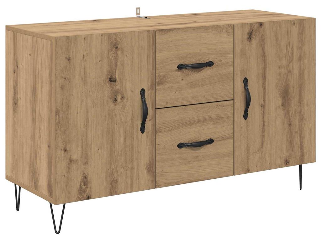 Sideboard Artisan-Eiche 100 x 36 x 60 cm Holzwerkstoff