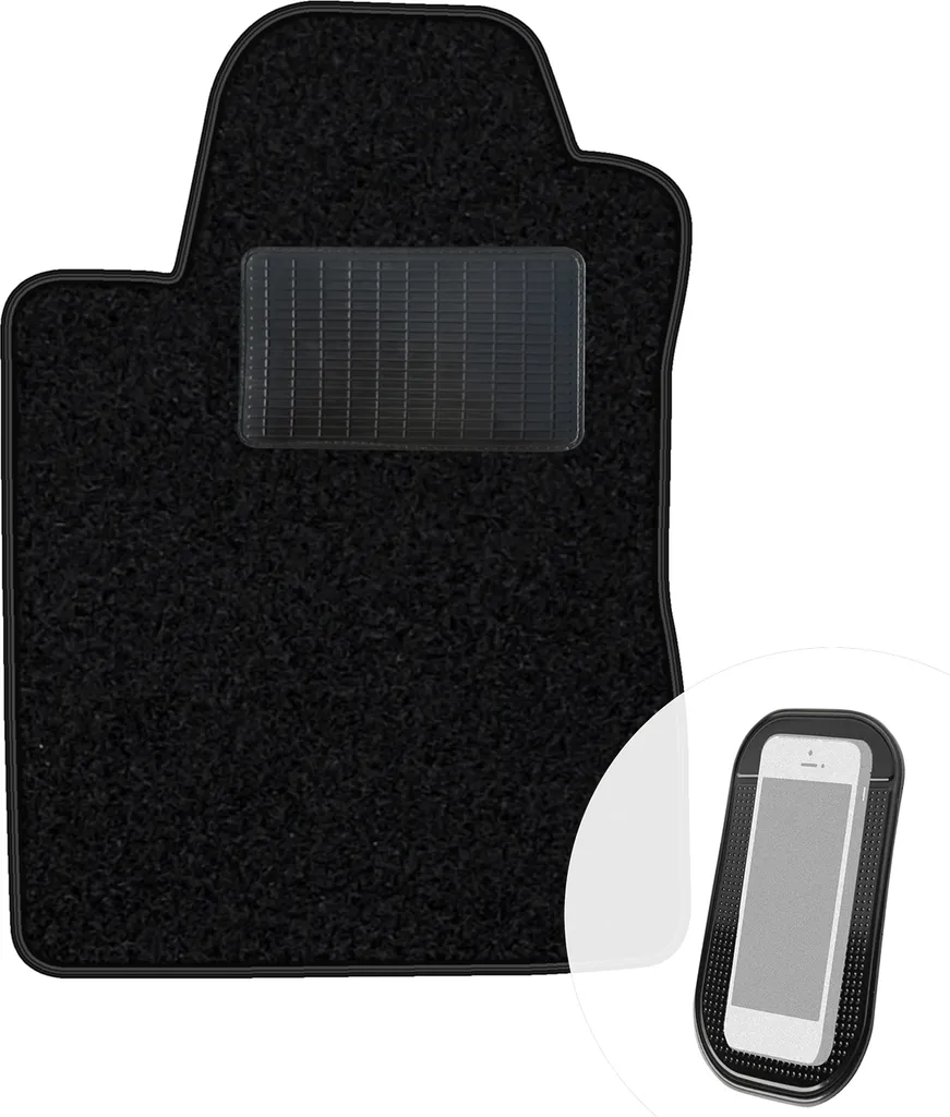 Tappetino Guida Toyota Corolla Verso 2004-2008 | Velluto Premium Nero