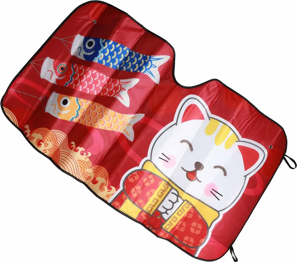 Parasole Parabrezza Auto Gatto Cartoon - Copertura Termica Resistente