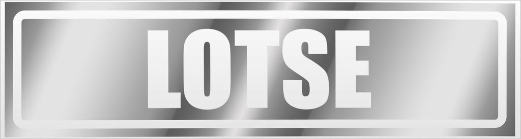 Kiwistar LOTSE invertiert Magnetschild Schild magnetisch - 20cm Chrom - Magnetfolie für Auto PKW Kfz