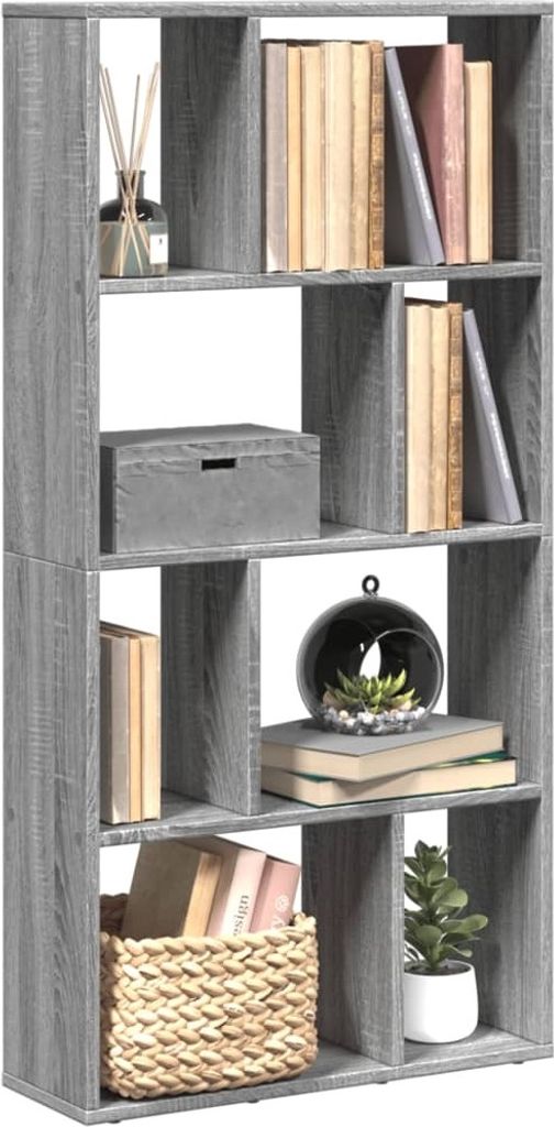 Maison Exclusive - Bücherregal Grau Sonoma 60x20x120,5 cm Holzwerkstoff