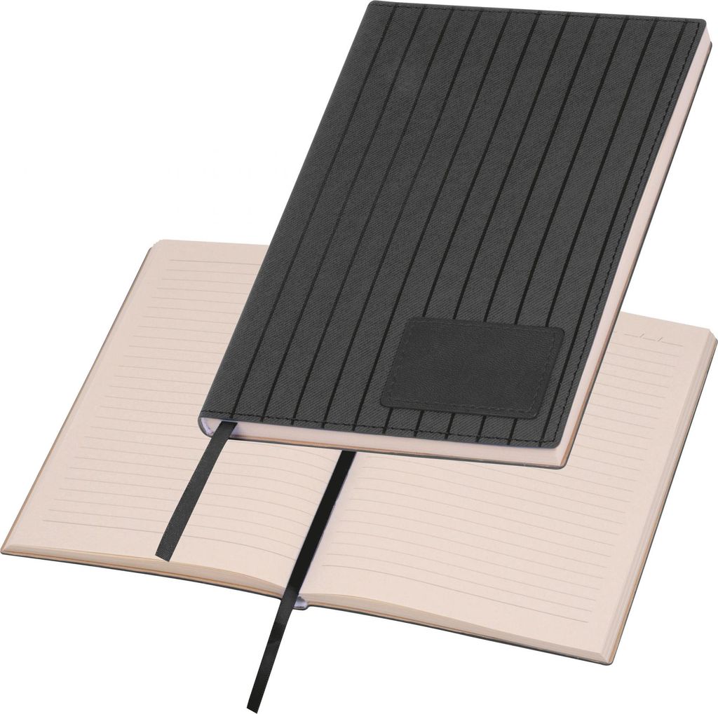 Notizbuch / DIN A5 / mit Softcover / 192 linierte Seiten / Farbe: schwarz