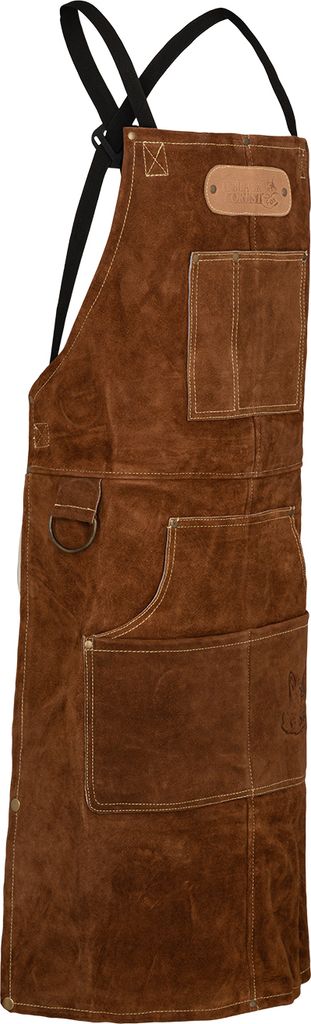 ROUGH Büffel Rau Wild Leder Arbeitsschürze, Grillschürze Produktbild 7