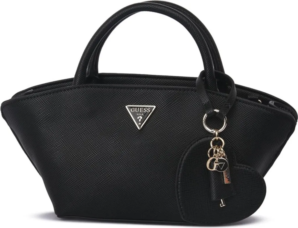 Sac Guess Bolena Mini Noir en Simili Cuir Rigide - Finition Luxe 07760BLA