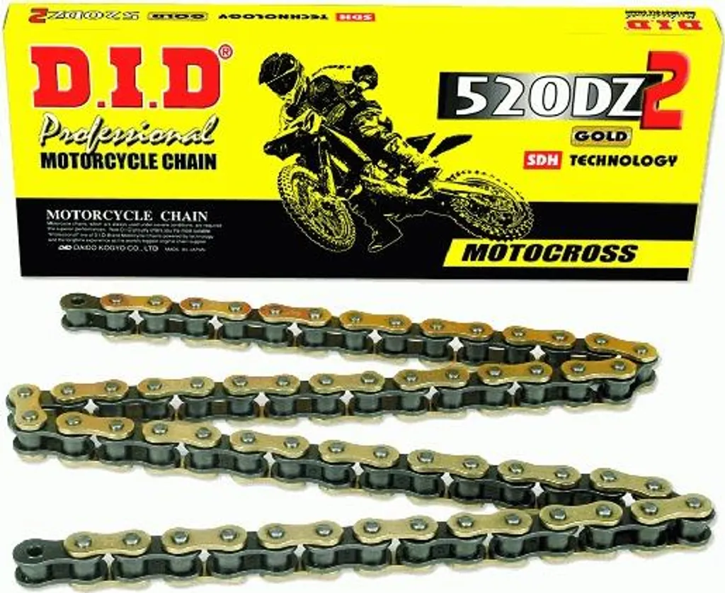 Chaîne renforcée DID 520DZ2 G&B 106 maillons avec traitement SDH
