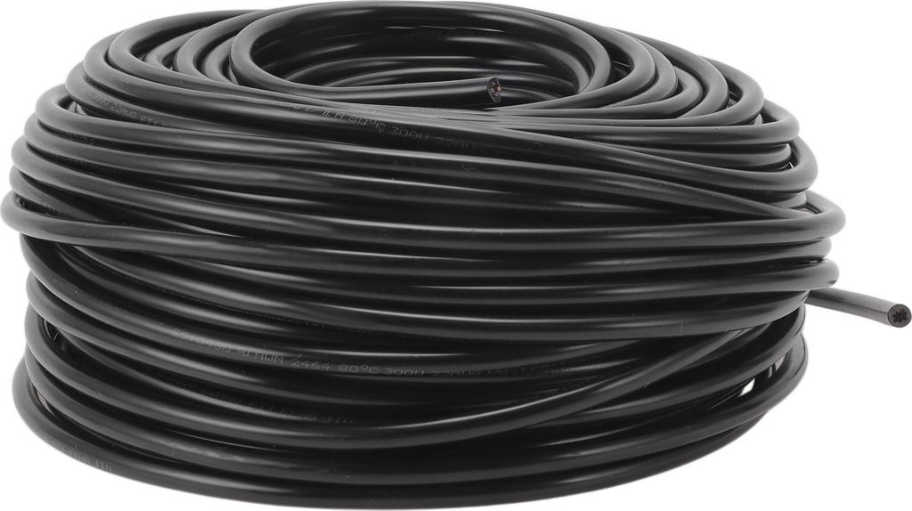 Elektrische Masseleitung Automobil-Stromleitung 164FT Schwarz TC 1 Stück 22AWG 8 Leiter Vollständig isoliert & Soft-Touch-Mantel Universal