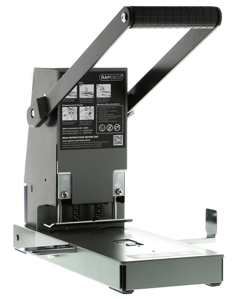 Perforatrice de bureau RAPESCO 2160 pour classeur avec guide réglable - 2
