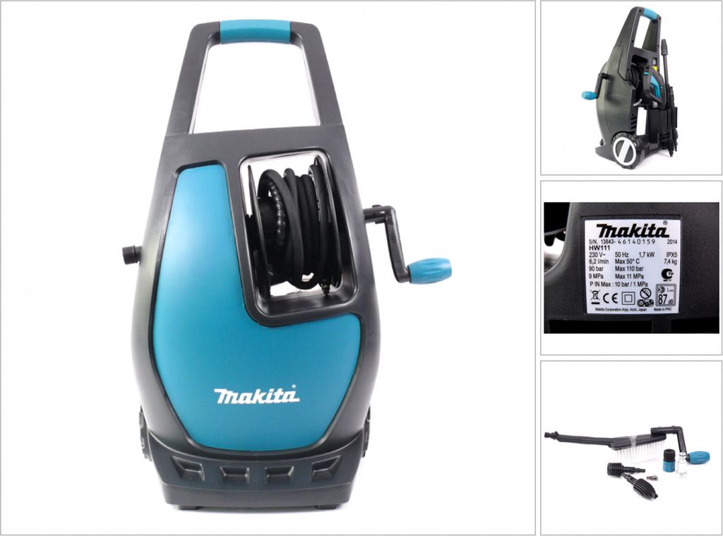 Makita HW 111 / 1.7 kW Kompakt Hochdruckreiniger Produktbild 
