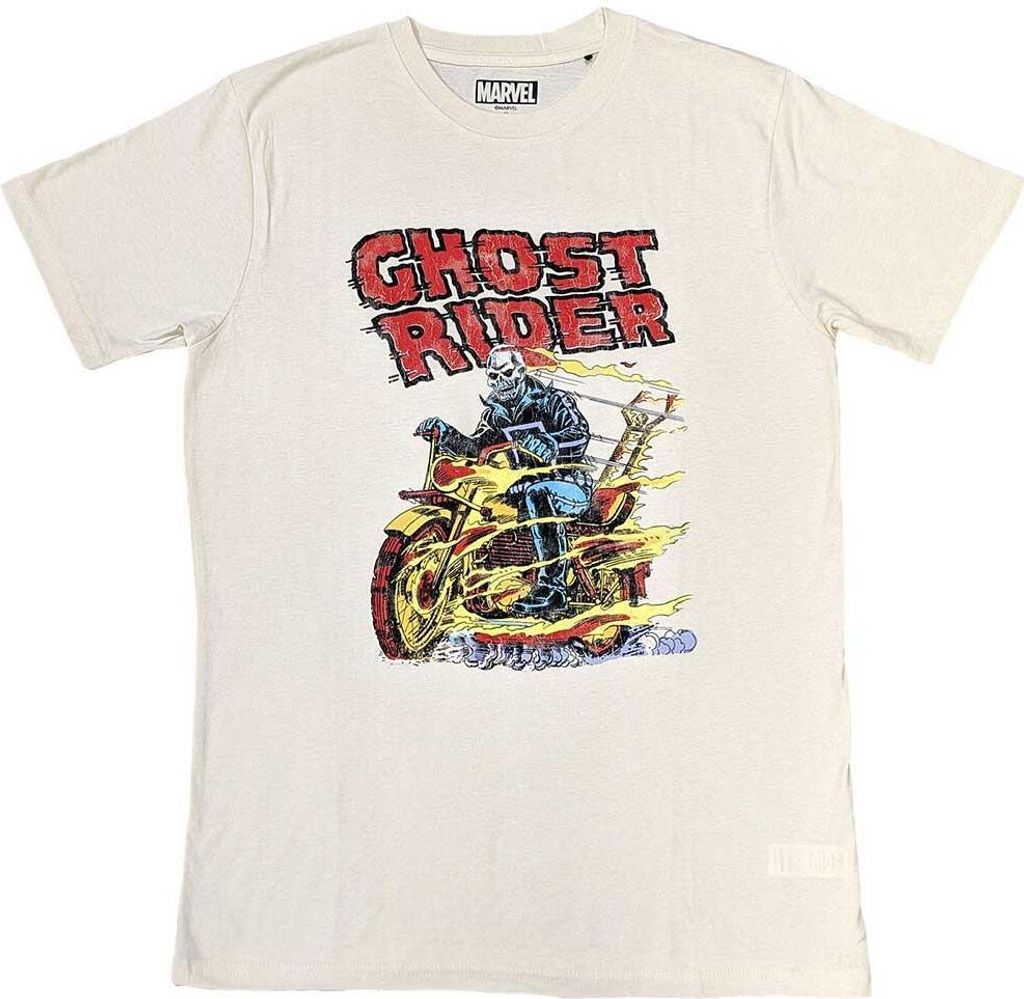 Ghost Rider - T-Shirt für Herren/Damen Uni RO10227 (M) (Sand)