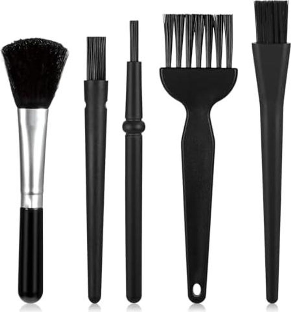 PC Reinigungsset, 5 Stück Tragbare Nylon Antistatische Bürste Klein Reinigungspinsel Kit Tastatur Reiniger Bürste Reinigungs Pinsel Kit für Tas...