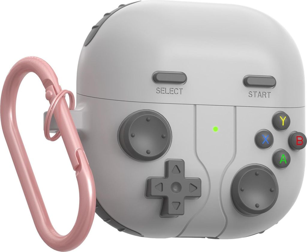INF Silikon Schutzhülle für Huawei Freeclip2 Bluetooth Kopfhörer - Game Design Grau