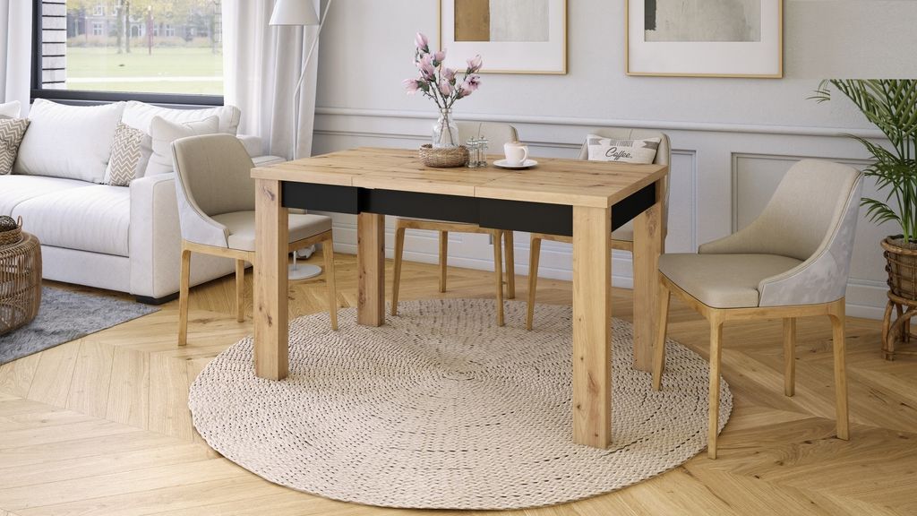 Design Esstisch Tisch Fonte ausziehbar 85 bis 130 cm