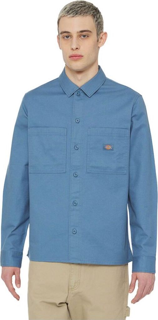 Dickies Florala Langarmhemd Blau S Mann Blau S