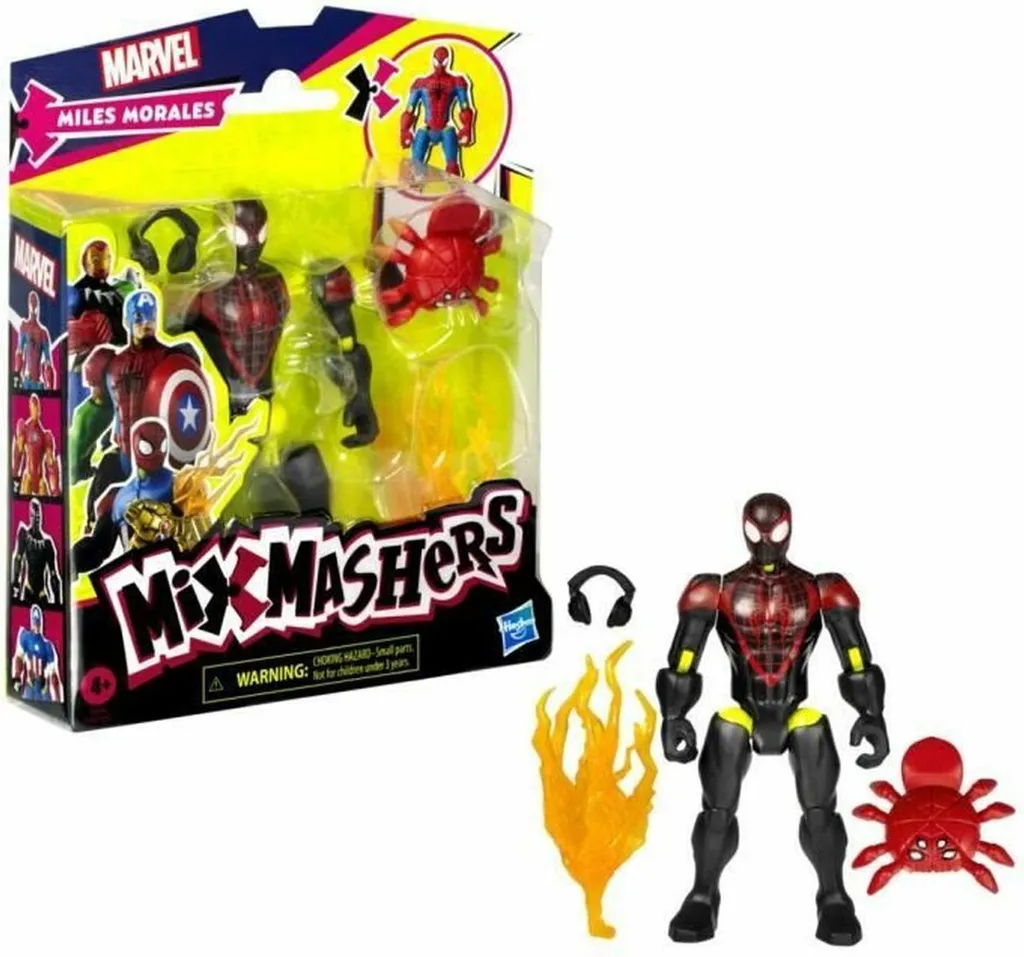 Jouet Figurine Articulée Miles Morales MixMashers Hasbro pour Enfants