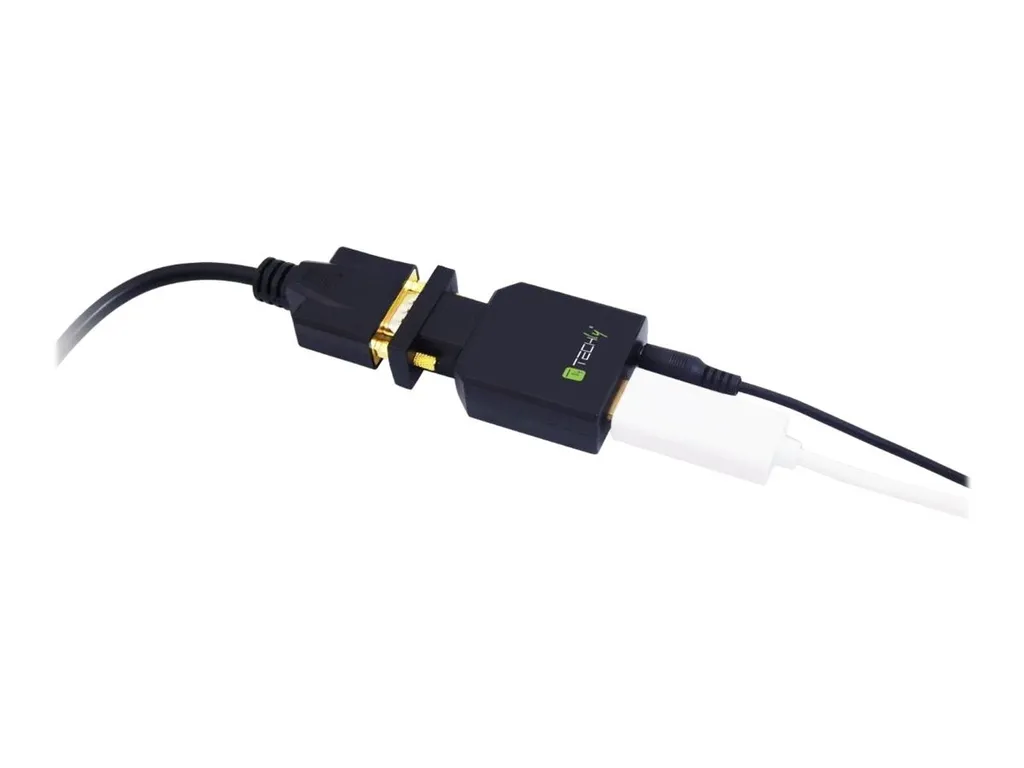 Convertisseur VGA HDMI Compact Techly sans Pilote avec Sortie Audio Stéréo