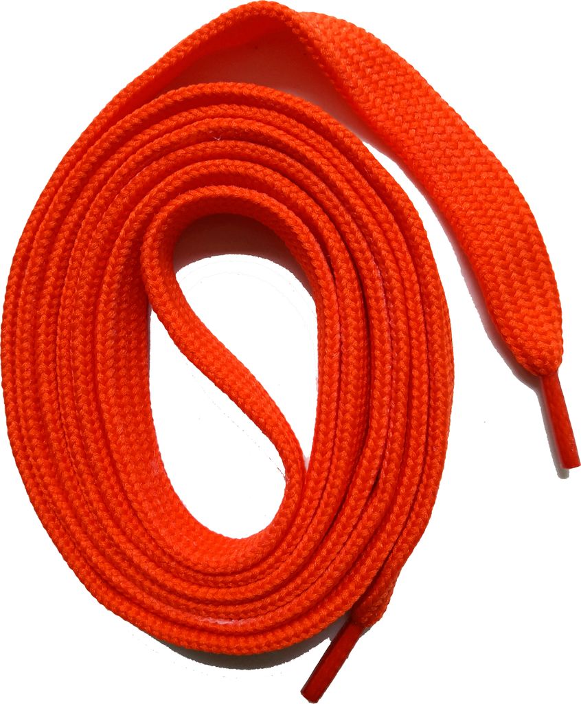 SNORS Schnürsenkel flach - ORANGE - 6mm - 110cm