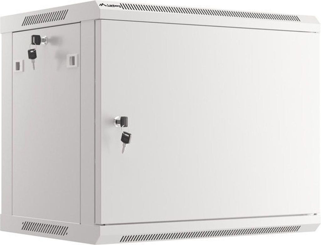 Lanberg Rack Wandschrank 19" 9U/600X450 Metalltür grau Image du produit 