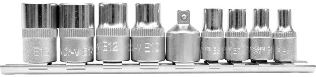 Yato YT-0520, Súprava zásuvky, 1/4", Metrický, 9 Obrázok produktu 