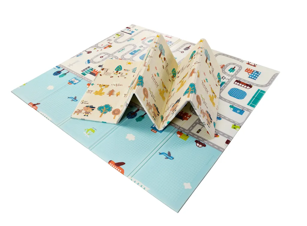Asalvo FUNMAT S Tapis de jeu bébé antichoc et pliable 200*180cm