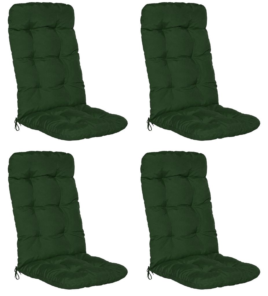 Beautissu Lot de 4 coussins pour fauteuils à dossier haut Image du produit 