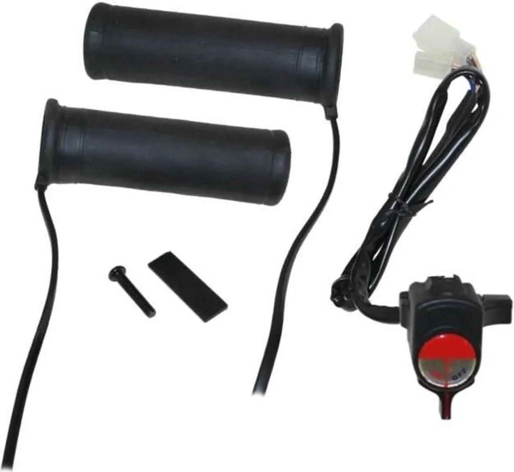 Poignées chauffantes moto et scooter - Kit complet universel 12V noir