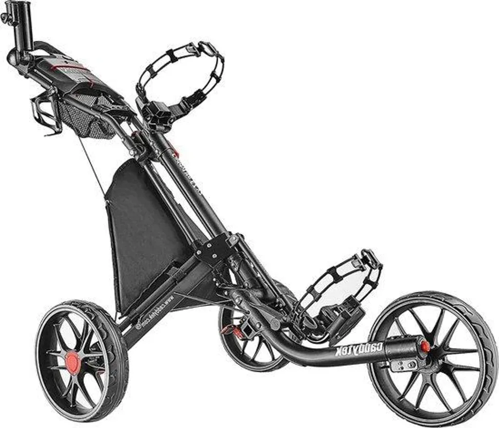 Chariot de golf 3 roues pliable gris foncé - Modèle Aero Light 360
