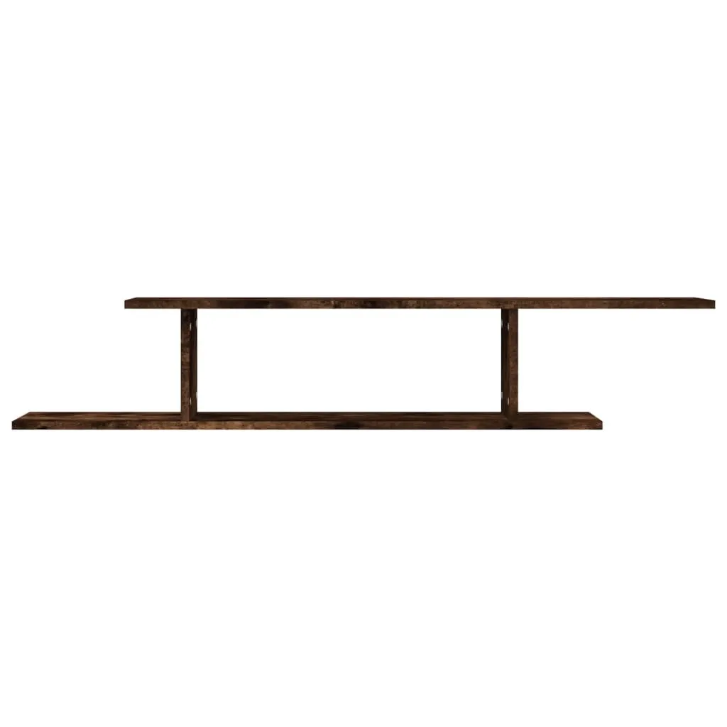 Maison Exclusive Mensola Sospesa Rovere Fumé per TV 125x18 cm - 5