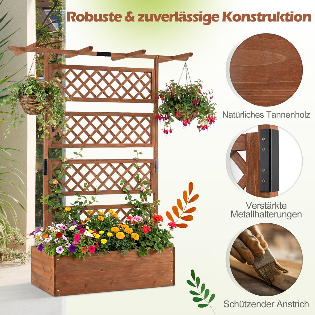 blumenkasten rattan wei Rollbarer Blumenkasten in Rattan-Optik 80 cm (Farbe whlbar)  Kreher  Technik