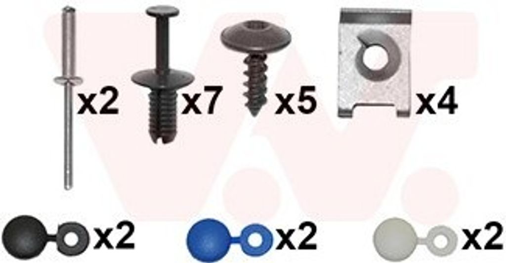 VAN WEZEL Montagesatz Stoßfänger Montagesatz 7622794 Vorne für SKODA Octavia II Combi (1Z5)