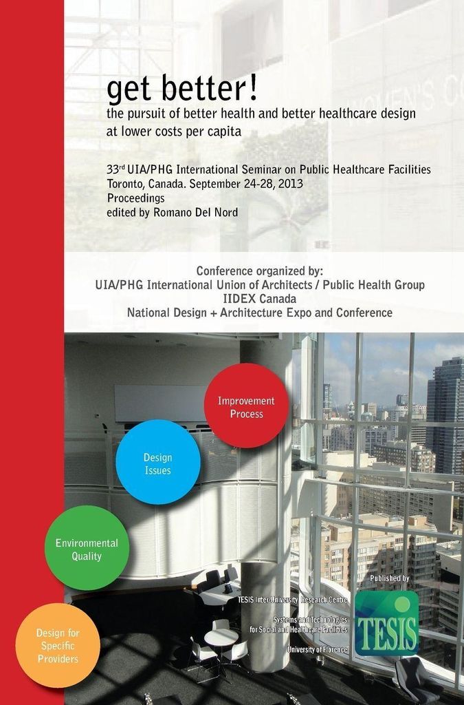 get better! the pursuit of better health and better healthcare design at lower costs per capita. Proceedings of the 33rd UIA/PHG International Semi...