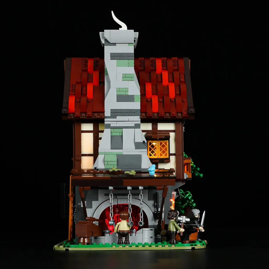 Maquette Forge Médiévale F09040 Jeu de Construction avec Lumière - 11