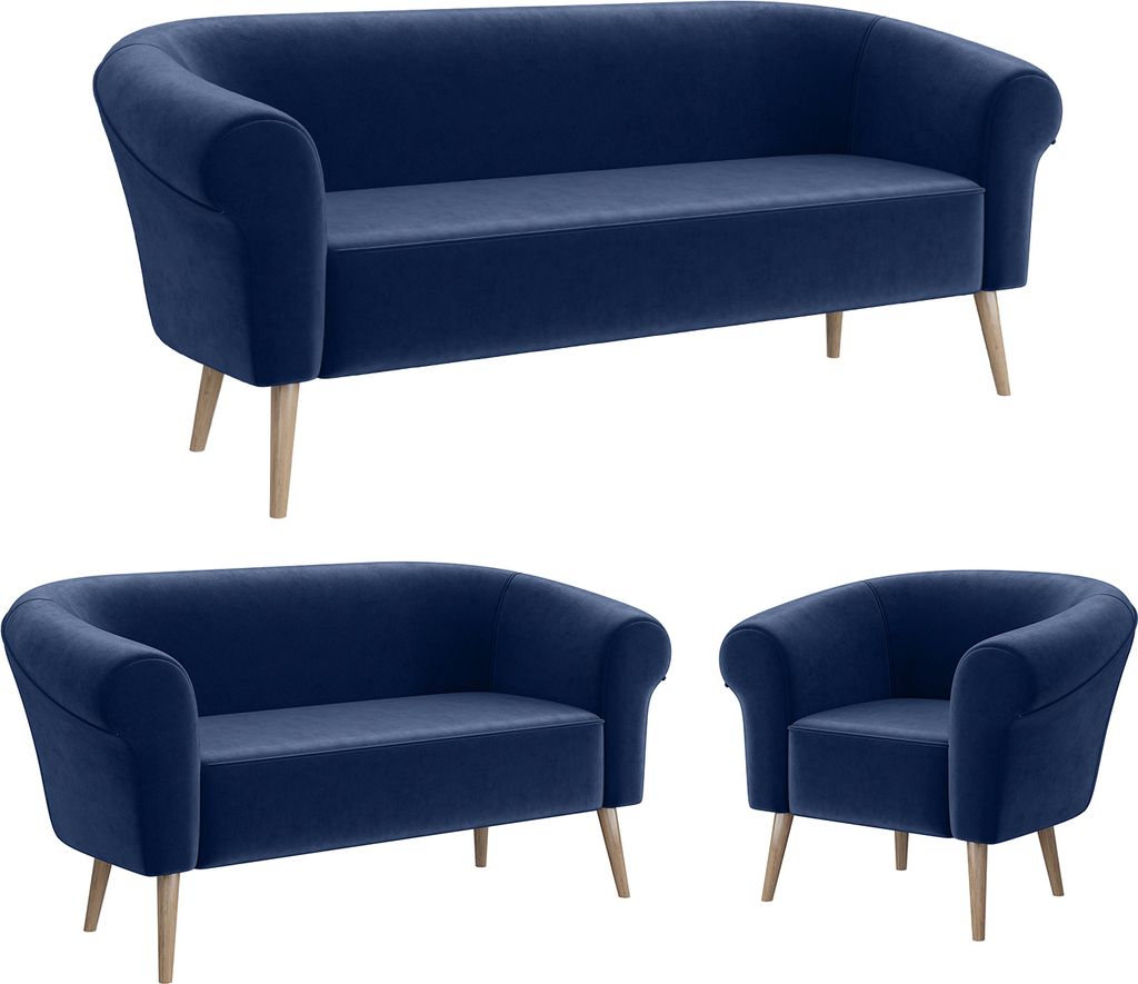 MEBLINI Mini Sofa Set 3-2-1 für Wohnzimmer - Mini Lounge für sechs Personen - Küchensofa - Sofa Klein - Sitzgarnitur - Polstergarnitur - Sofagar...