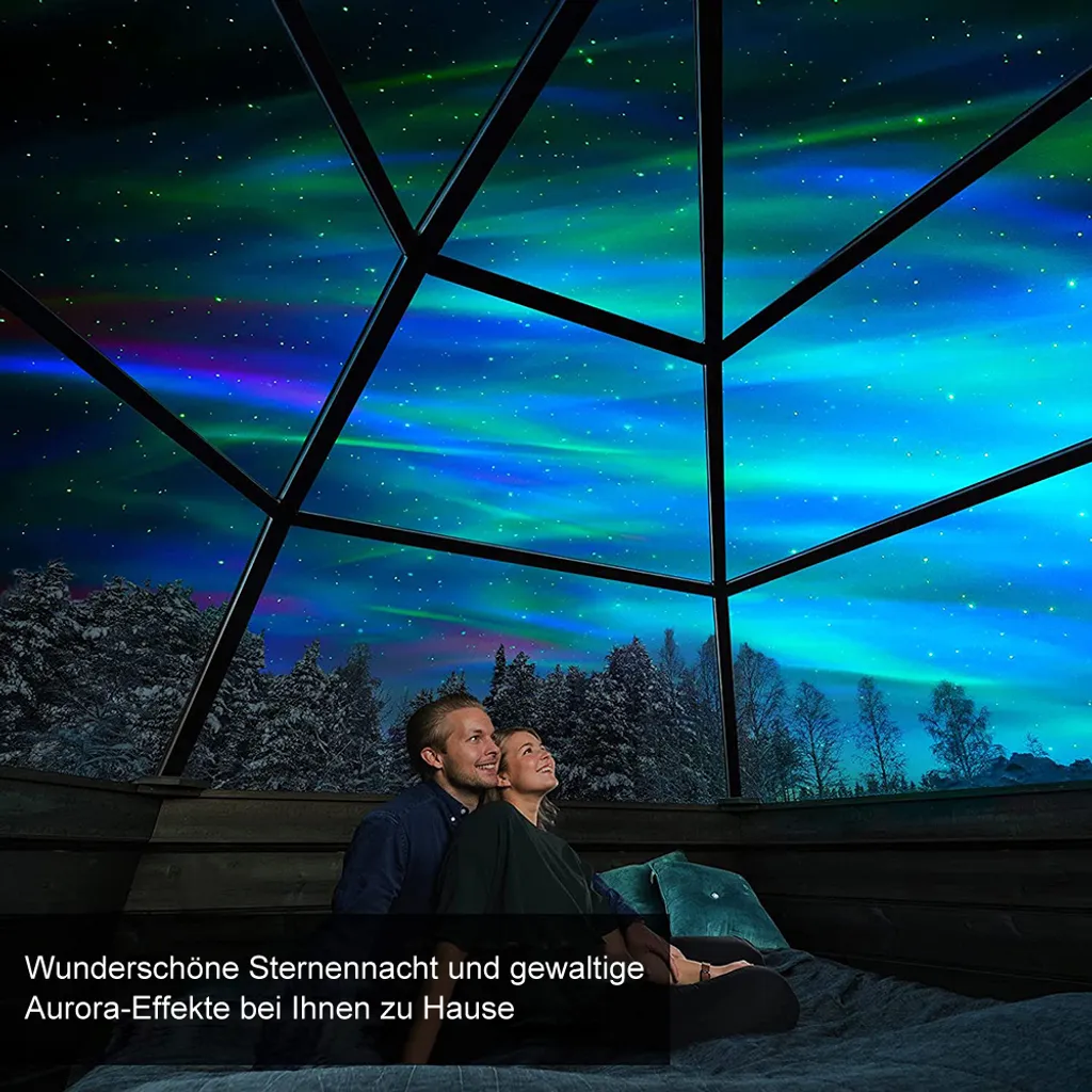 Proiettore LED Cielo Stellato Aurora con Bluetooth e Telecomando Online - 6