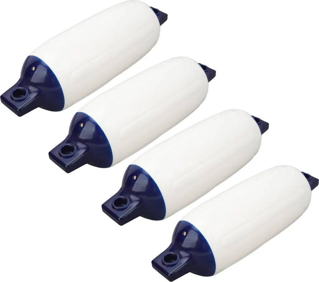 Évitez les Rayures de Coque avec ces 4 Pare-battages Noirs pour Bateau