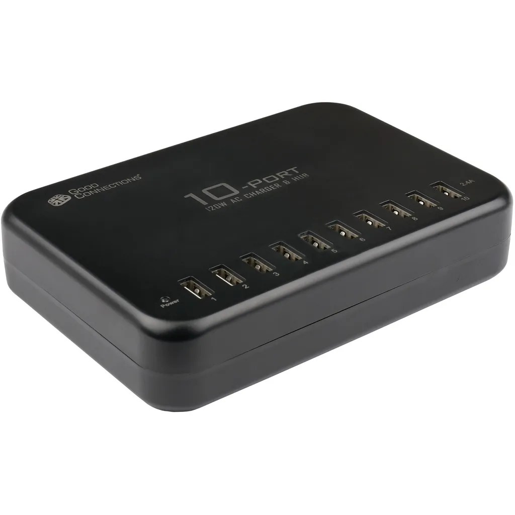 Good Connections Station de Charge USB 120W 10 Ports GC-P0120 Secteur