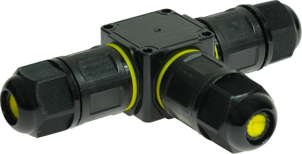 Connettore Impermeabile IP68 per Cavi 3 Pin - Scatola Giunzione Esterna Stagna