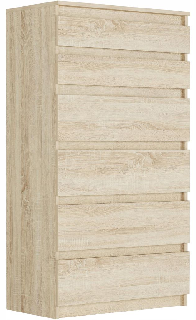 Komoda 70 cm 6 zásuvek skříňka FRAMIRE R-6 sonoma Obrázek produktu 