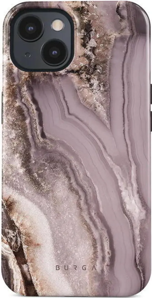Coque Antichoc iPhone 15 MagSafe Burga - Stop aux Rayures en Taupe Doré