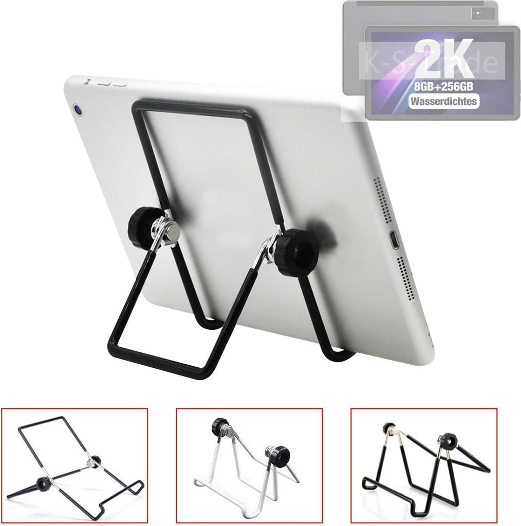 K-S-Trade Tablet-Ständer Tablet-Halterung Tablet-Aufsteller kompatibel mit AGM PAD P1 faltbarer Tischständer Tablet Halterung