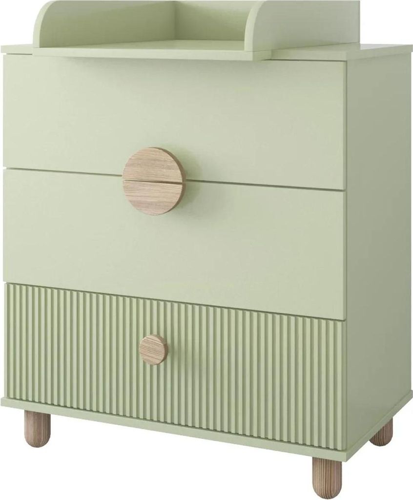 ZEE LOFT Kommode Mint 79,7 x 48 x 90,2 cm mit Wickelaufsatz Produktbild 