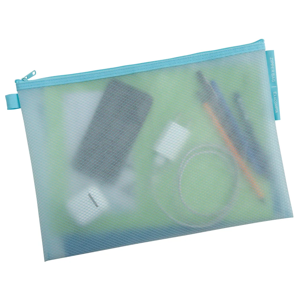 Pochette Zippée A4 Exacompta Souple - Protège Documents - Lot de 12