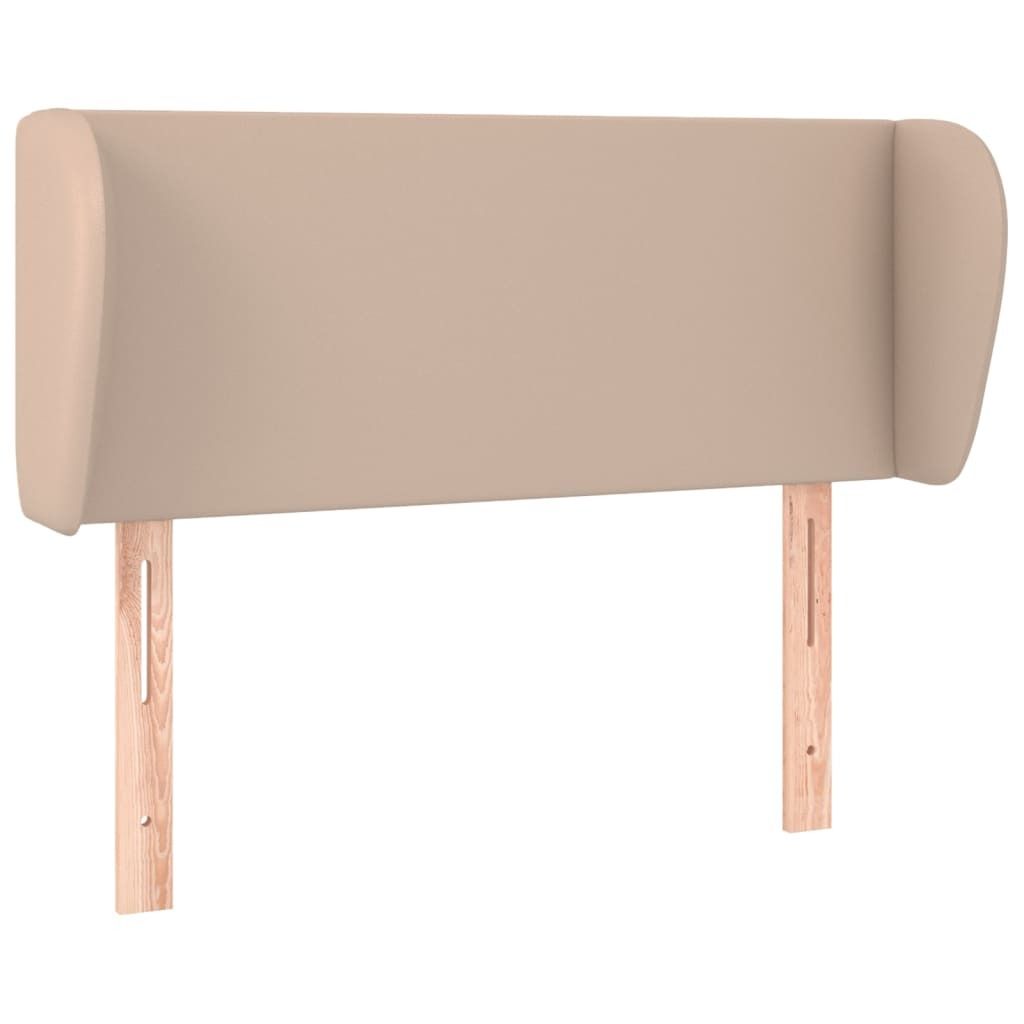 vidaXL Kopfteil mit Ohren Cappuccino-Braun 93x23x78/88 cm Kunstleder