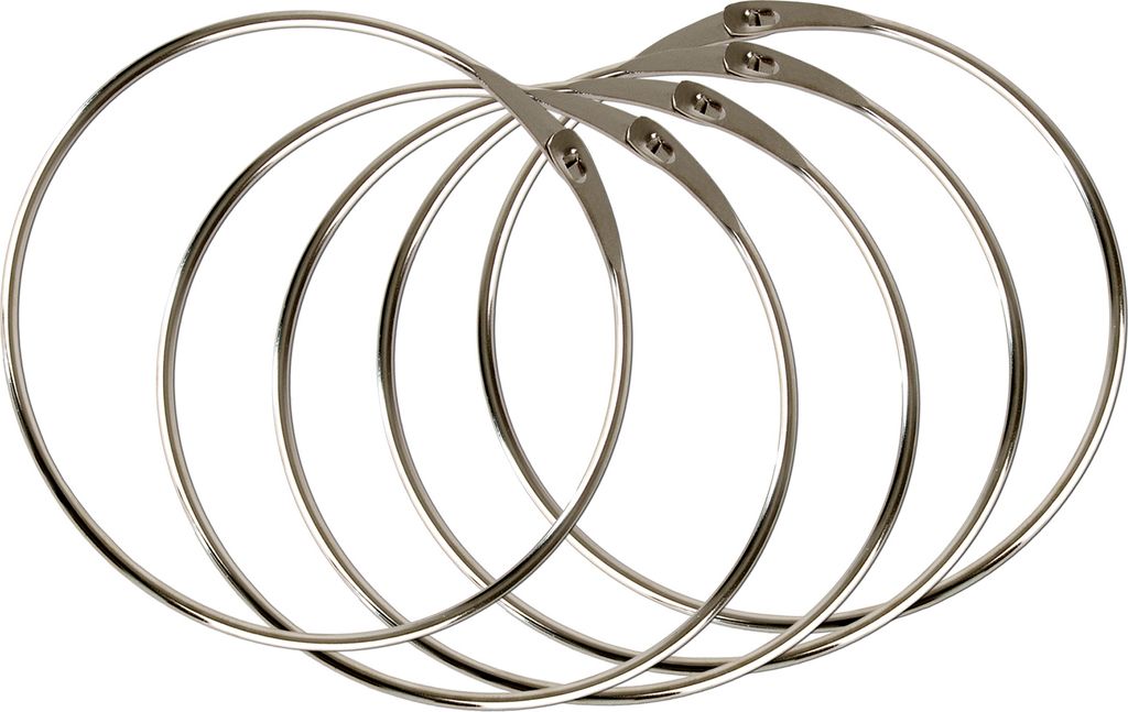 BigDean 5x Warenring Schlüsselring 150mm Ring mit Schnellverschluss